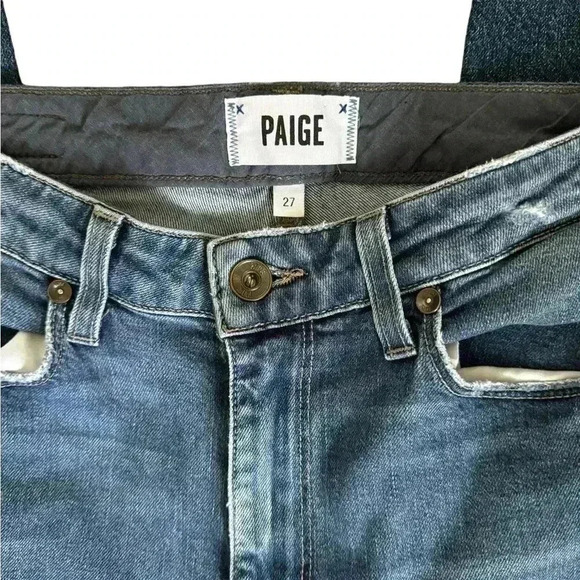 PAIGE Julia Straight Tamara Jeans Mid-rise - Picture 3 of 9